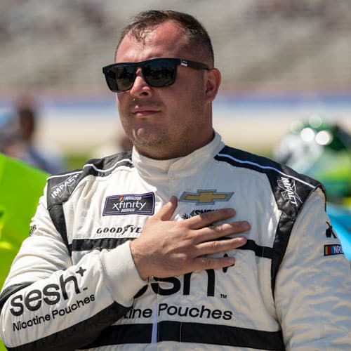 CHARLOTTE, NORTH CAROLINA - JANUARY 19: NASCAR driver Stefan Parsons poses for a photo during NASCAR Production Days at Charlotte Convention Center on January 19, 2023 in Charlotte, North Carolina. (Photo by Jared C. Tilton/Getty Images)